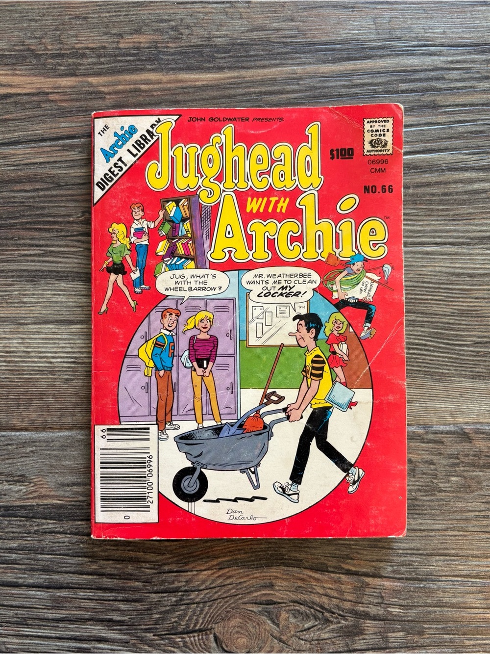 1984 Jughead With Archie No. 66 Comics Digest Magazine Comic Book 128 Pages